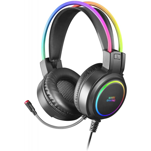 Cuffie gaming Mars Gaming Chroma RGB Flow, microfono professionale, suono spaziale