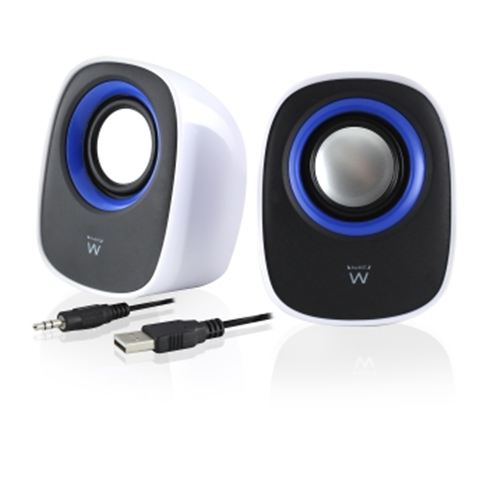 Casse audio speaker 2.0 Ewent 5 Watt per PC