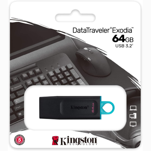 Pen drive 64 GB DataTraveler Exodia USB 3.2 Gen1