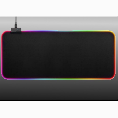 Tappetino mousepad gaming Gammec MPRT80 80 cm nero con LED RGB, 800×300×4,0 mm