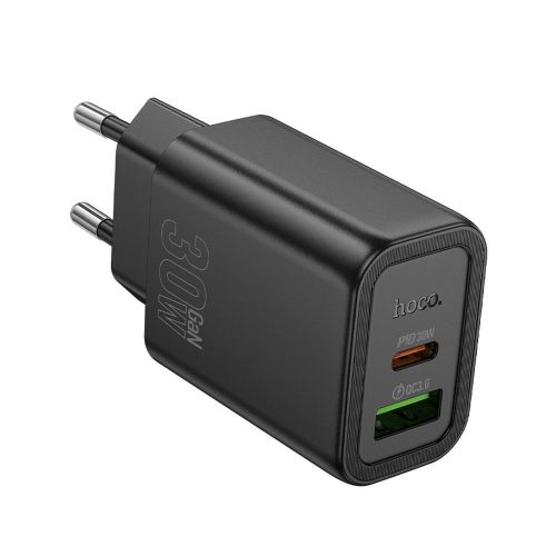 Caricabatterie Type-C + USB Doppia Porta 30W PD Hoco