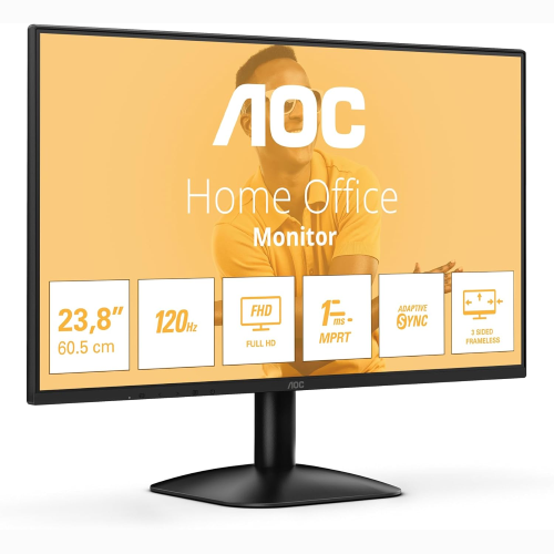 Monitor Full HD 24" AOC 120 Hz 1x VGA, 1x HDMI 1.4 nero, IPS,