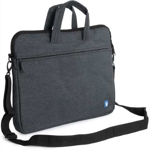 Borsa per notebook 15.6" Vultech con vano PC imbottito, maniglie e tasca esterna, tracolla rimovibile e regolabile