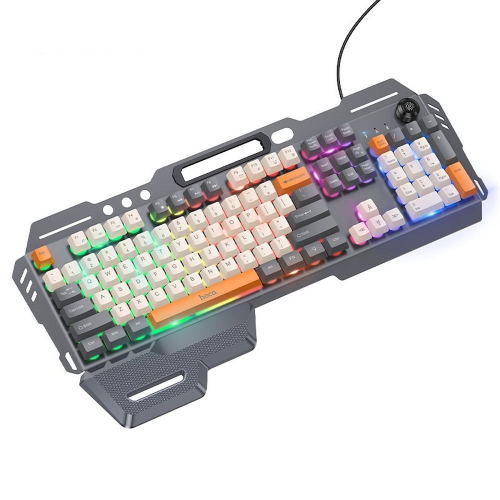 Tastiera gaming QWERTY cablata Hoco con tasti colorati retroilluminati