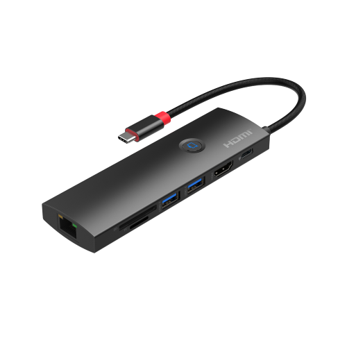 Adattatore da Type-C a HDMI 4K con 2 porte USB 3.2 e SD 3.0 Propart